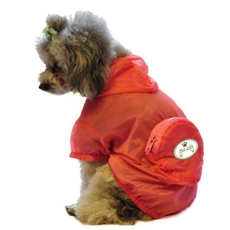 PETPURIFIERS Ultimate Waterproof Thunder-Paw Adjustable Travel Dog Raincoat; Medium PE117124